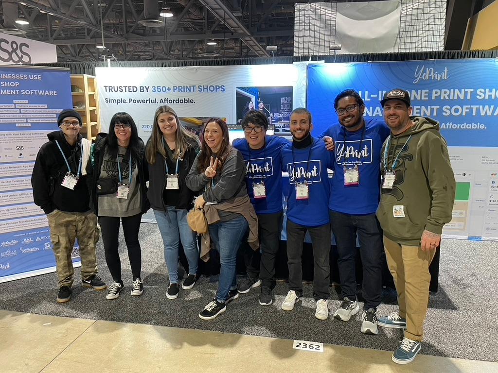 YoPrint team working together