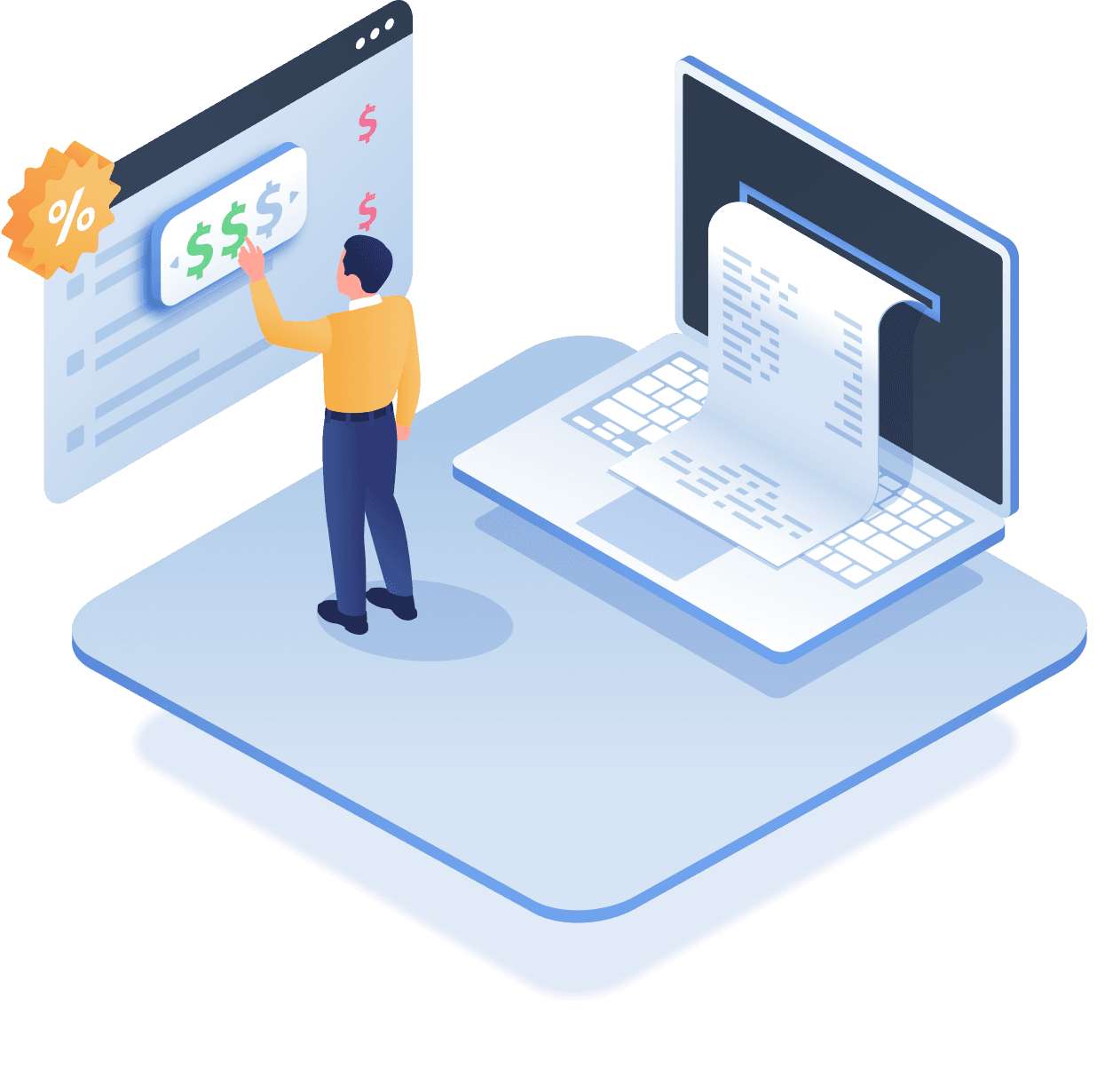 A person looking at a monitor