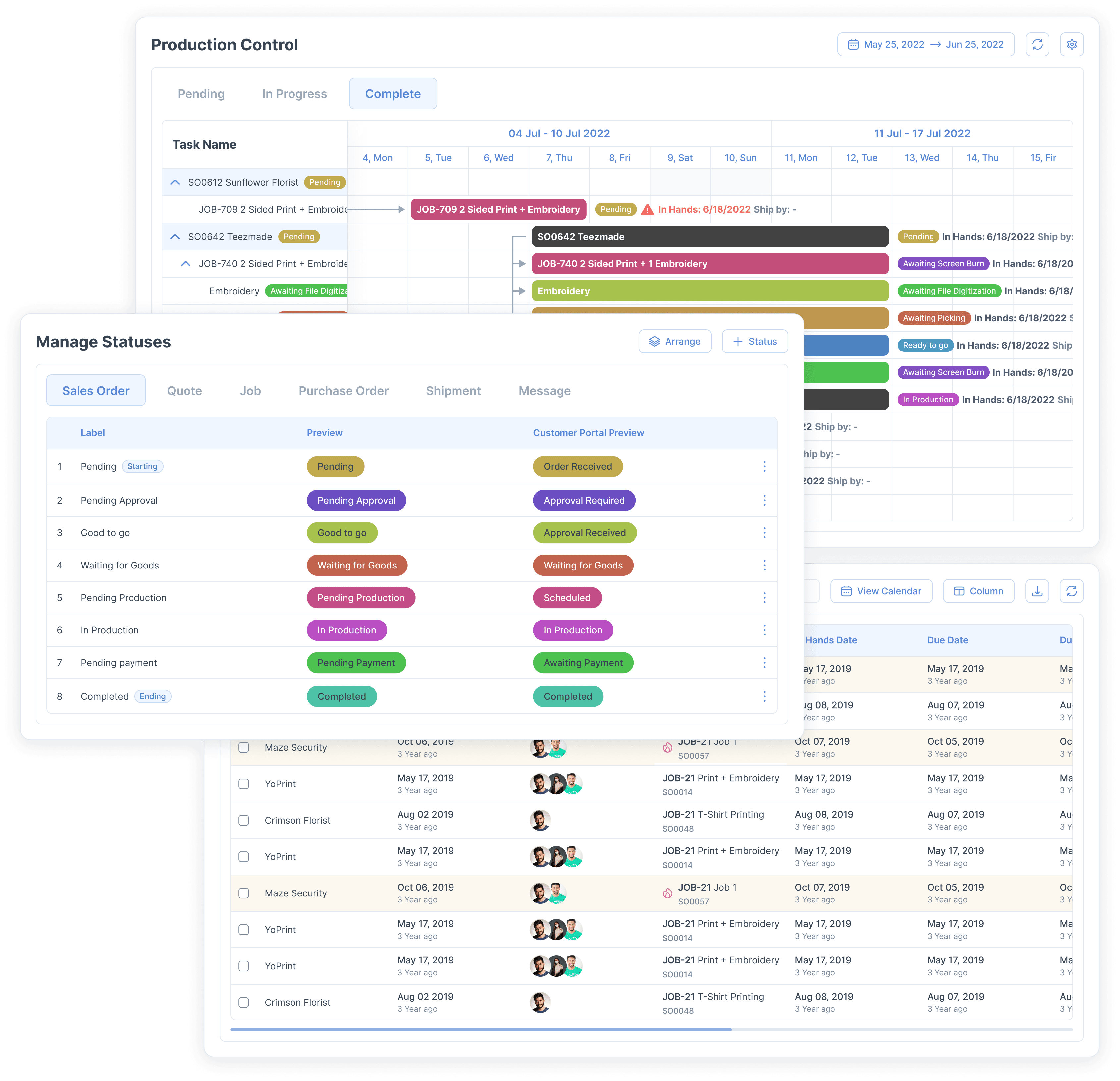 YoPrint Production Management
