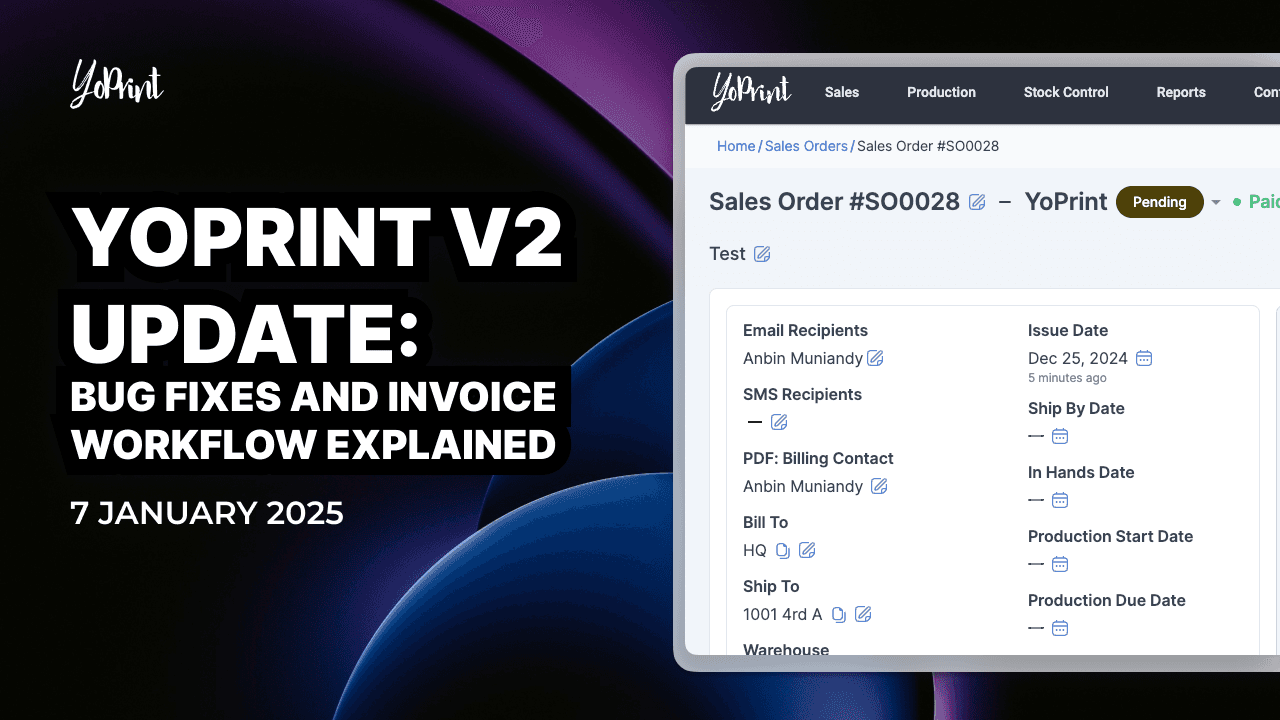 V2 Update: Bug Fixes and Invoice Workflow Explained