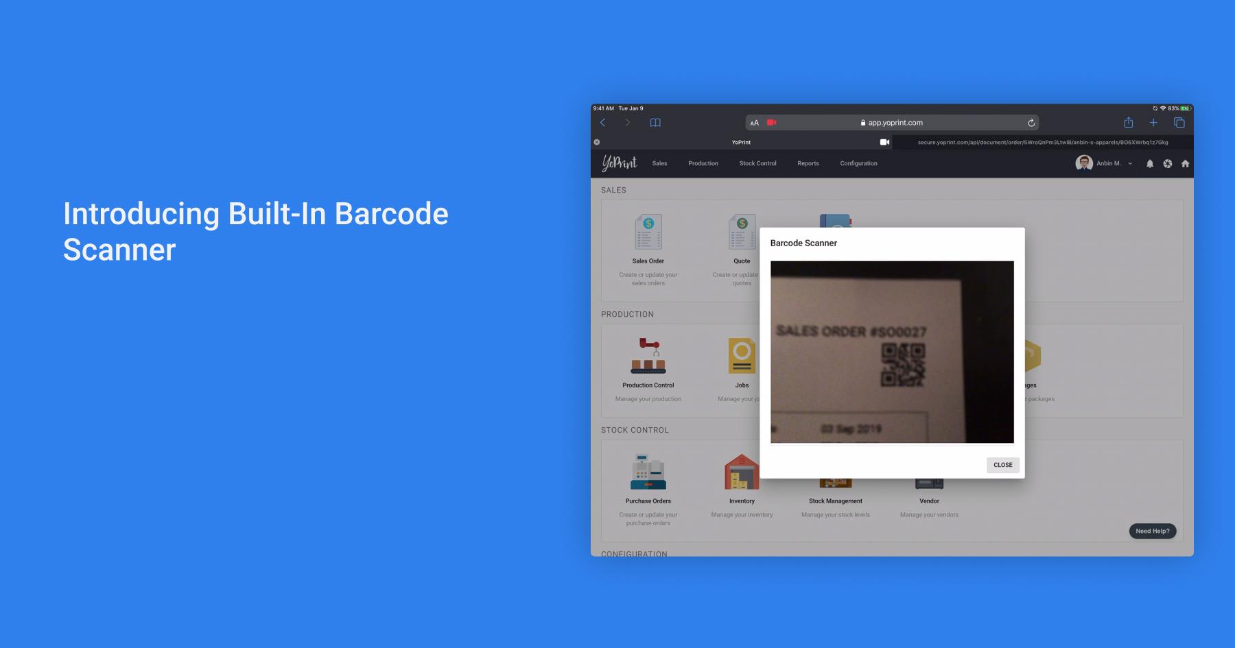 Introducing Built-In Barcode Scanner