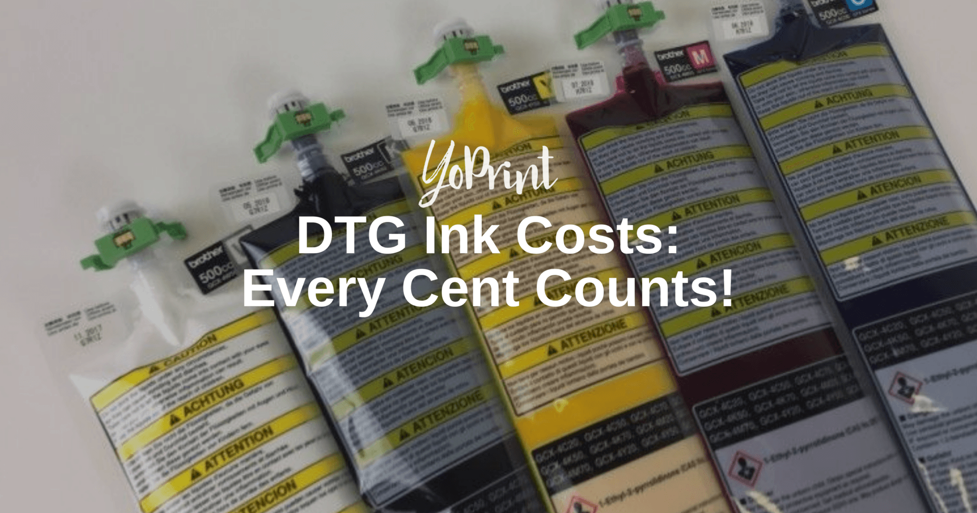 DTG Ink Costs: Every Cent Counts!