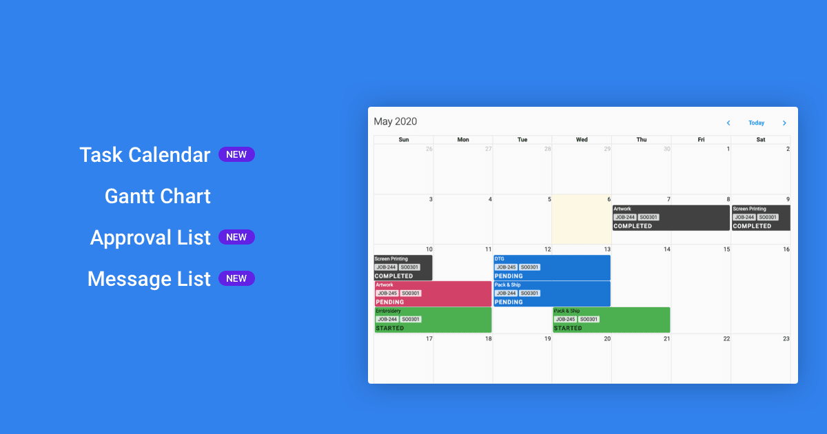 Task Calendar, Gantt & More