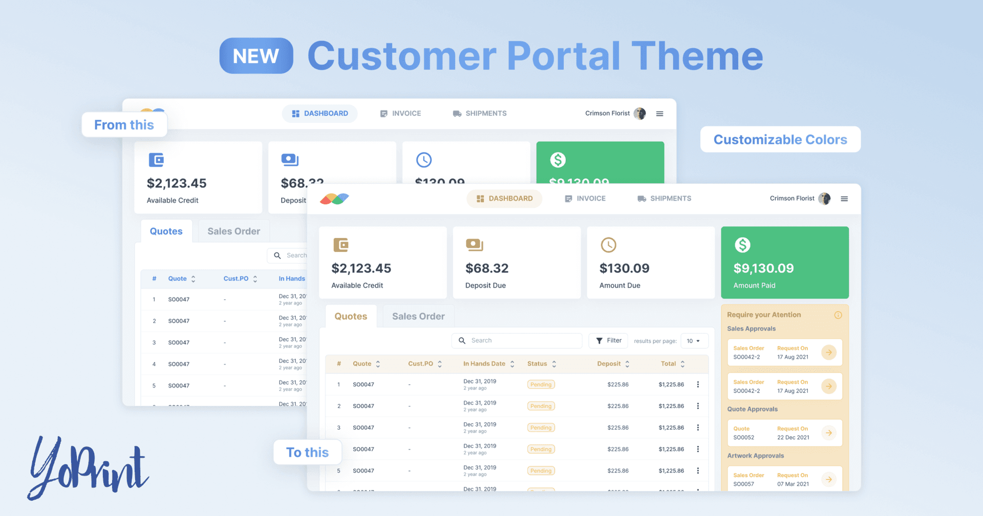 Customer Portal. Now In Your Colors.
